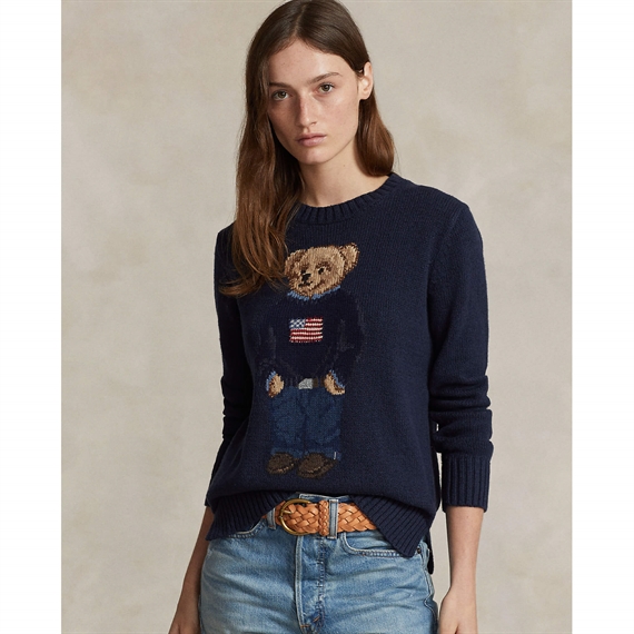 Polo Ralph Lauren Polo Bear Sweater, Navy Multi